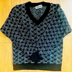 Black V-Neck Sweater